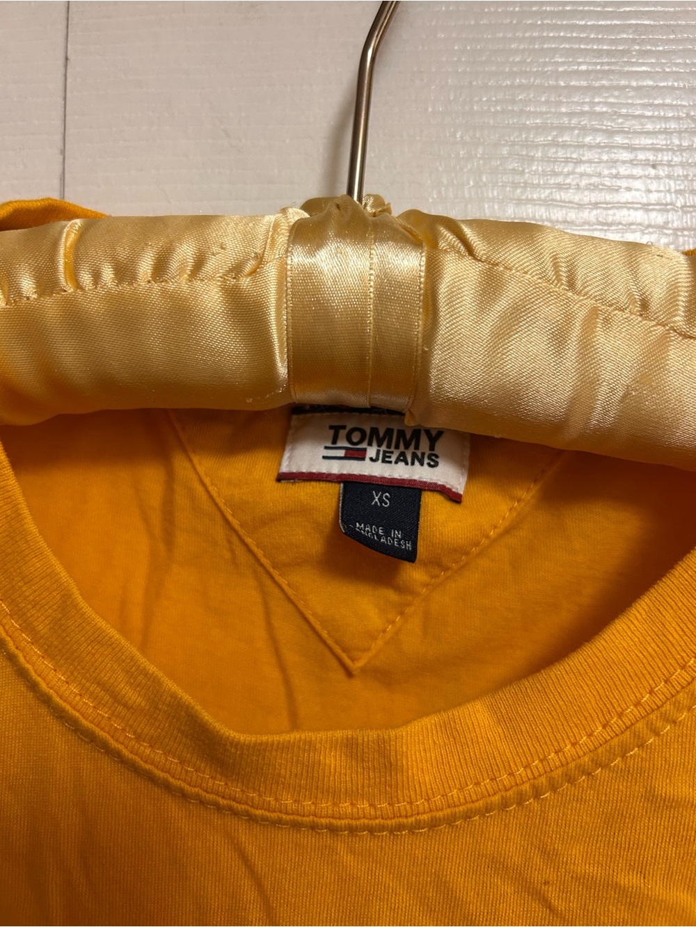 Tommy Hilfiger Kids Bright Yellow Crew Neck Tee